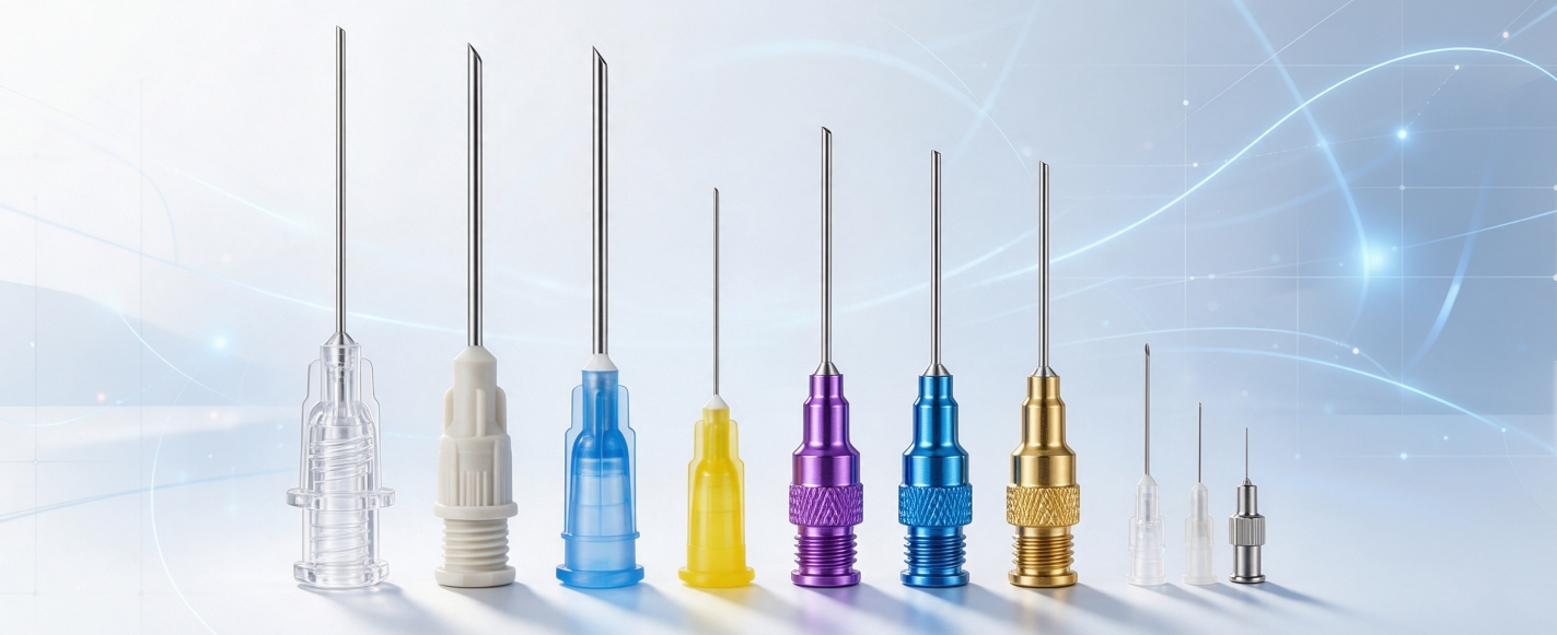 Colour-coded disposable dental laser tips: Purple, Blue and Yellow series in 4 to 20 mm working lengths